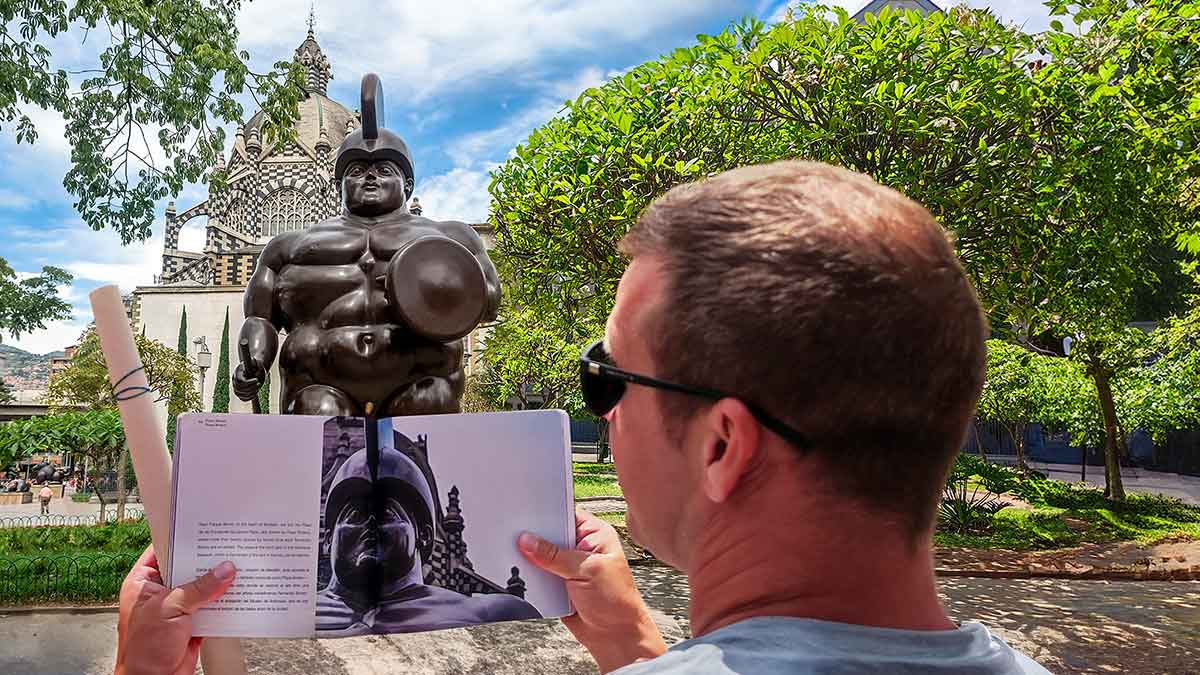 Medellin Downtown Walking Tour with Art Book