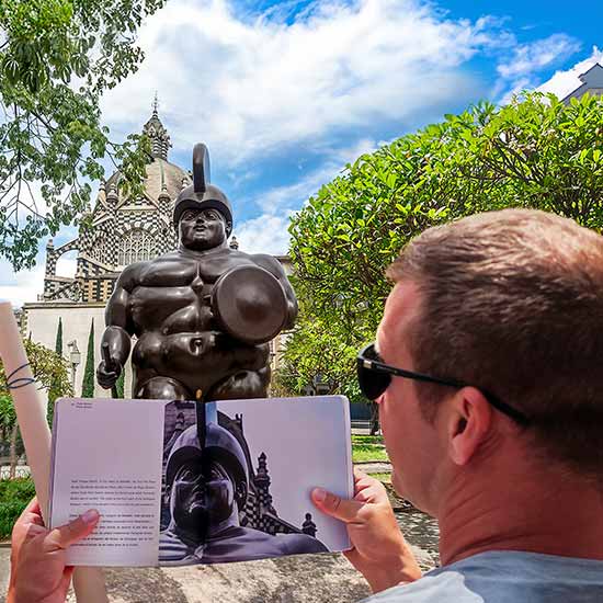 Medellin Downtown Walking Tour with Art Book